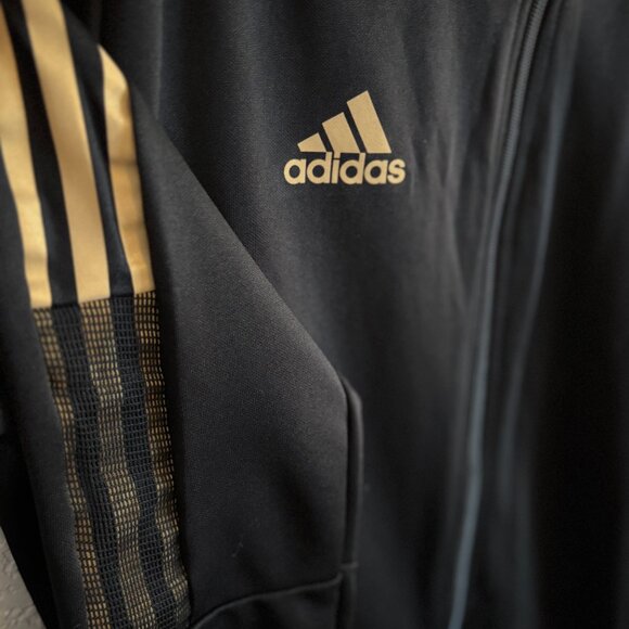 adidas Tiro Track Jacket Men’s Medium Black & Gold NWOT - Picture 6 of 12